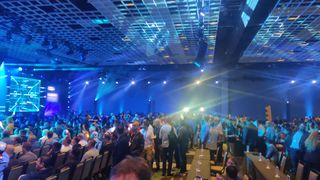 Crowds fill the headliner stage at netapp insight 2024