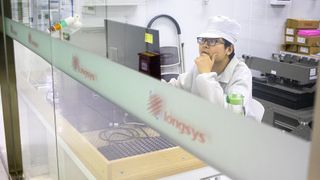 a Longsys employee working in the company's testing facility