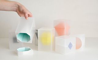 Desk accessories features a translucent white plastic shell