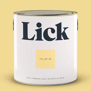 Lick yellow paint tin