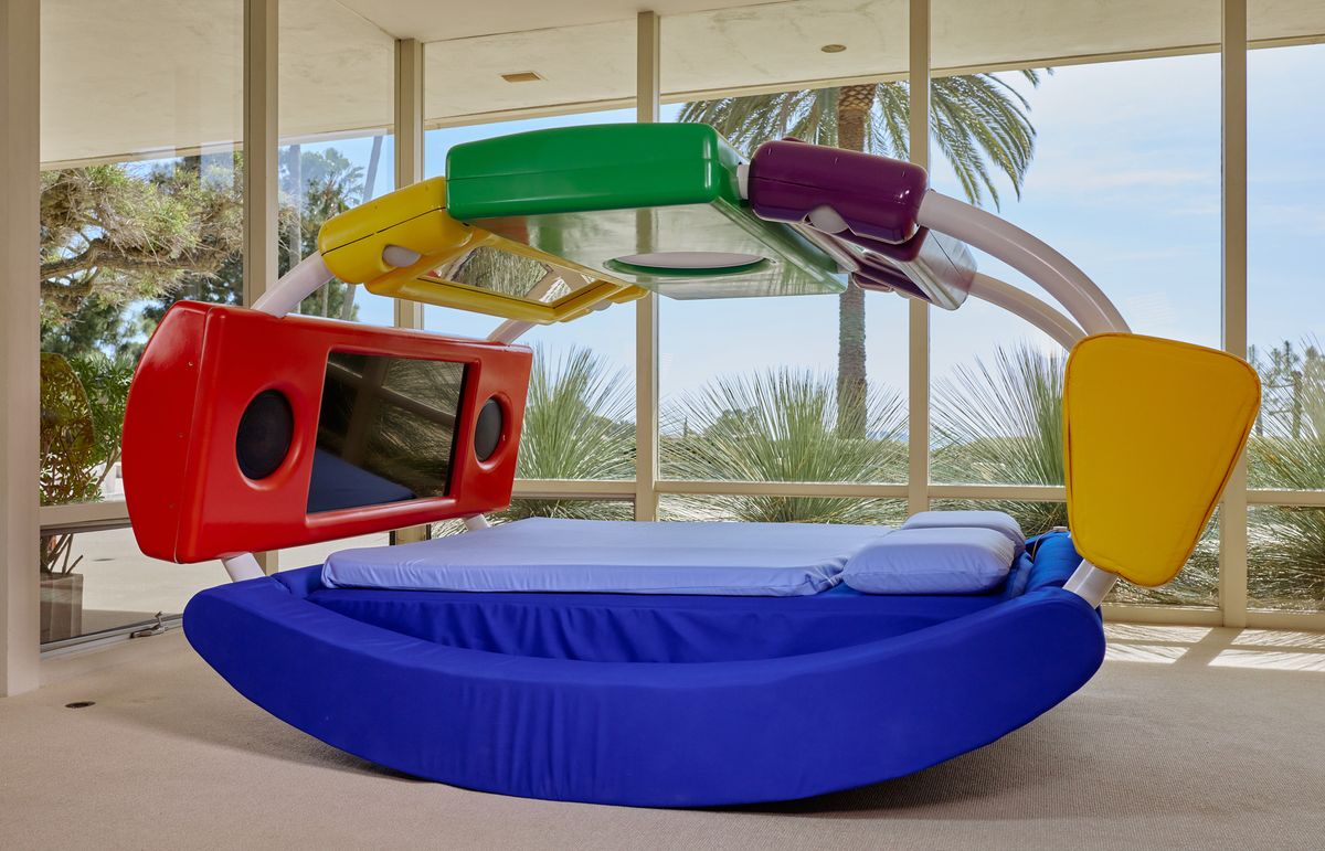 Room for three and an inbuilt TV: this playful new bed reimagines intimacy