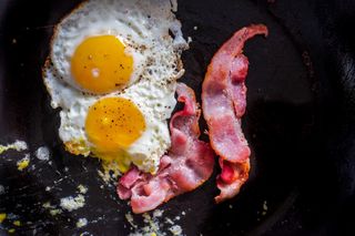 Keto diet - eggs and bacon