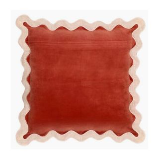 Harper Scalloped Edge Throw Pillow against a white background.