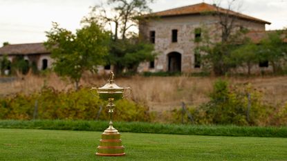 The Ryder Cup pictured at Marco Simone Golf Club, venue for the 2023 match