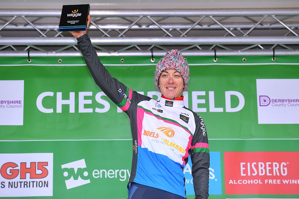 Christine Majerus in the points jersey