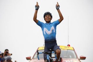 Nairo Quintana (Movistar) wins stage 17 at the Tour de France