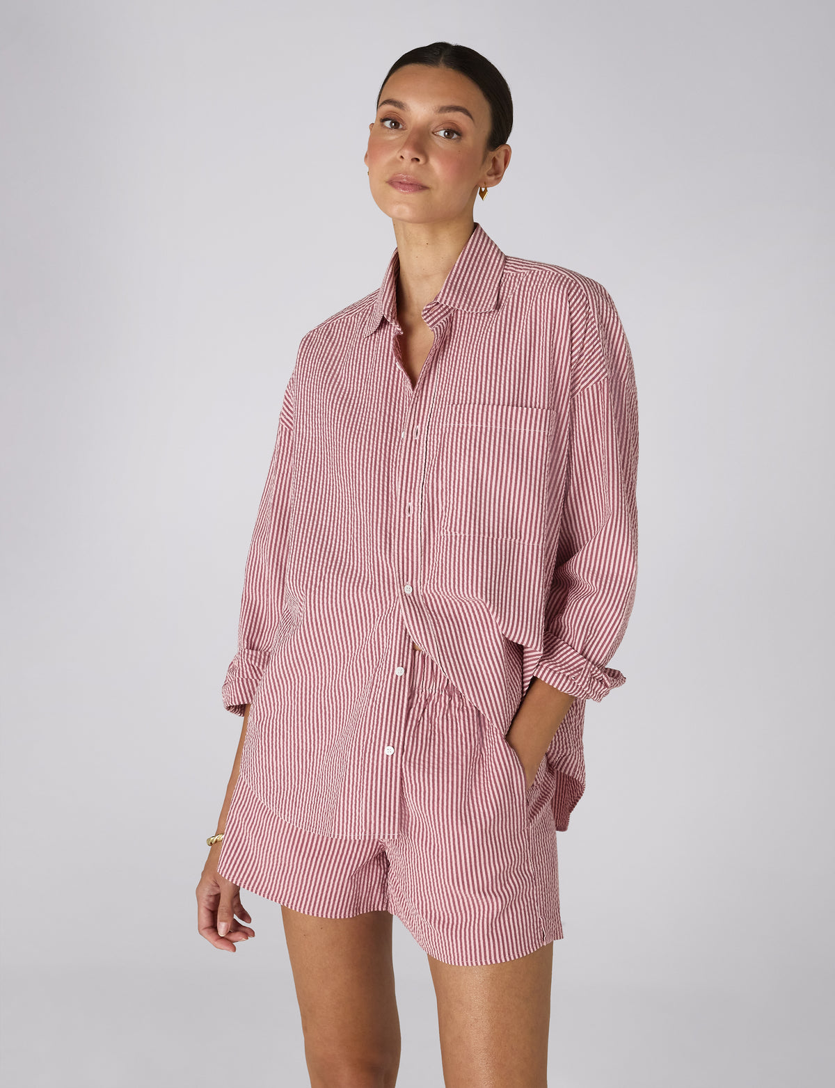 The Weekend: Seersucker, Pink and Berry Stripe