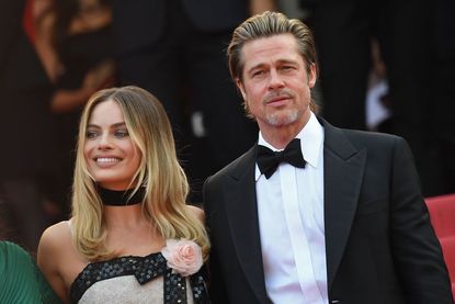 Margot Robbie and Brad Pitt