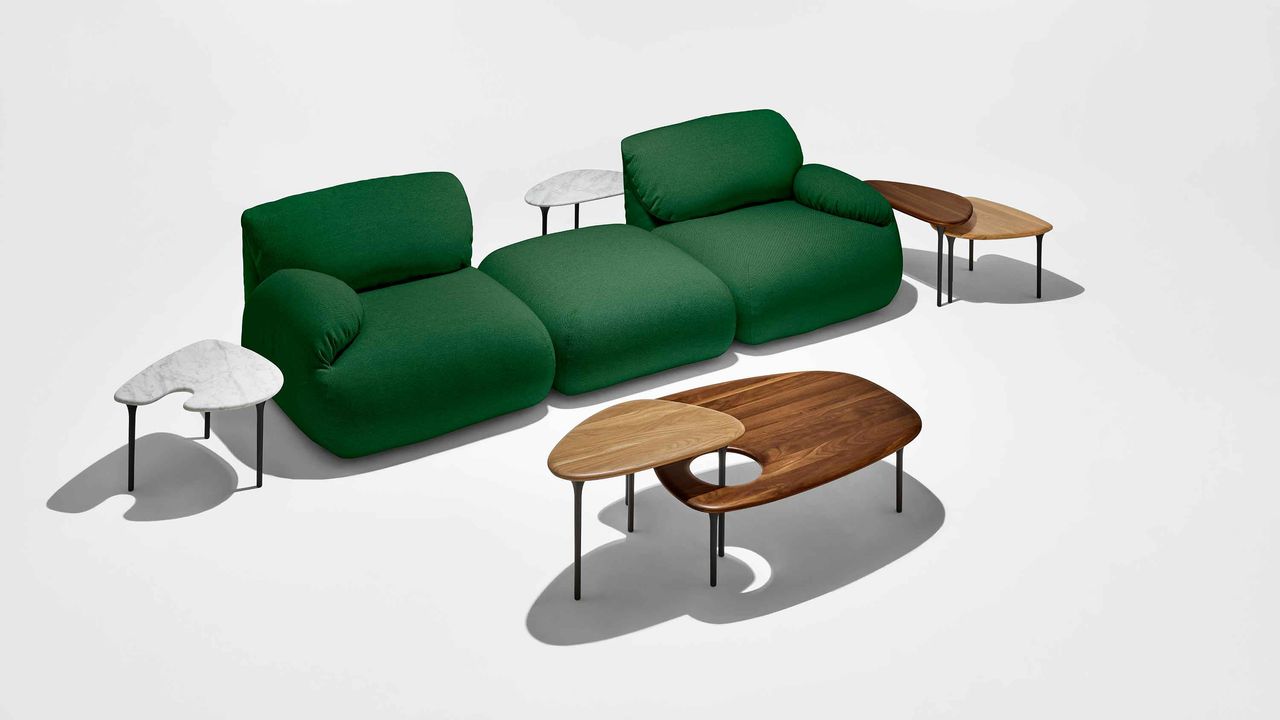 Herman Miller modular furniture by Gabriel Tan, sofa and side tables