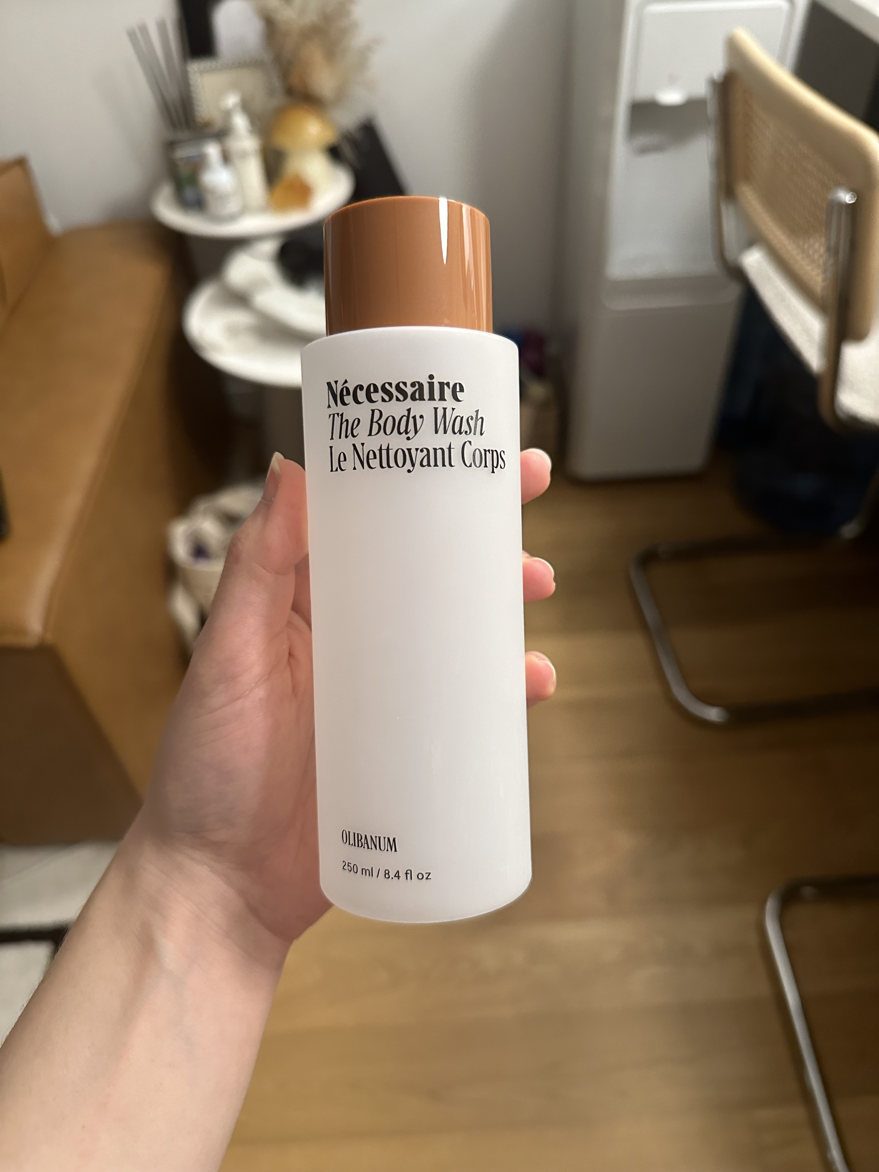 Jamie Schneider using her favorite Amazon beauty products