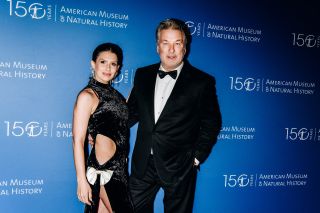 Hilaria Baldwin and Alec Baldwin at The Museum Gala held at the American Museum of Natural History on December 1, 2022 in New York City.