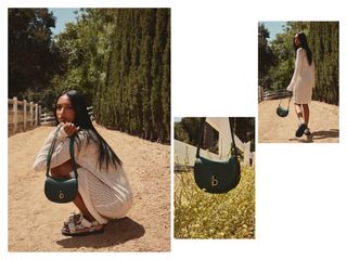 Jasmine Takees trägt eine Burberry-Rocking-Bag