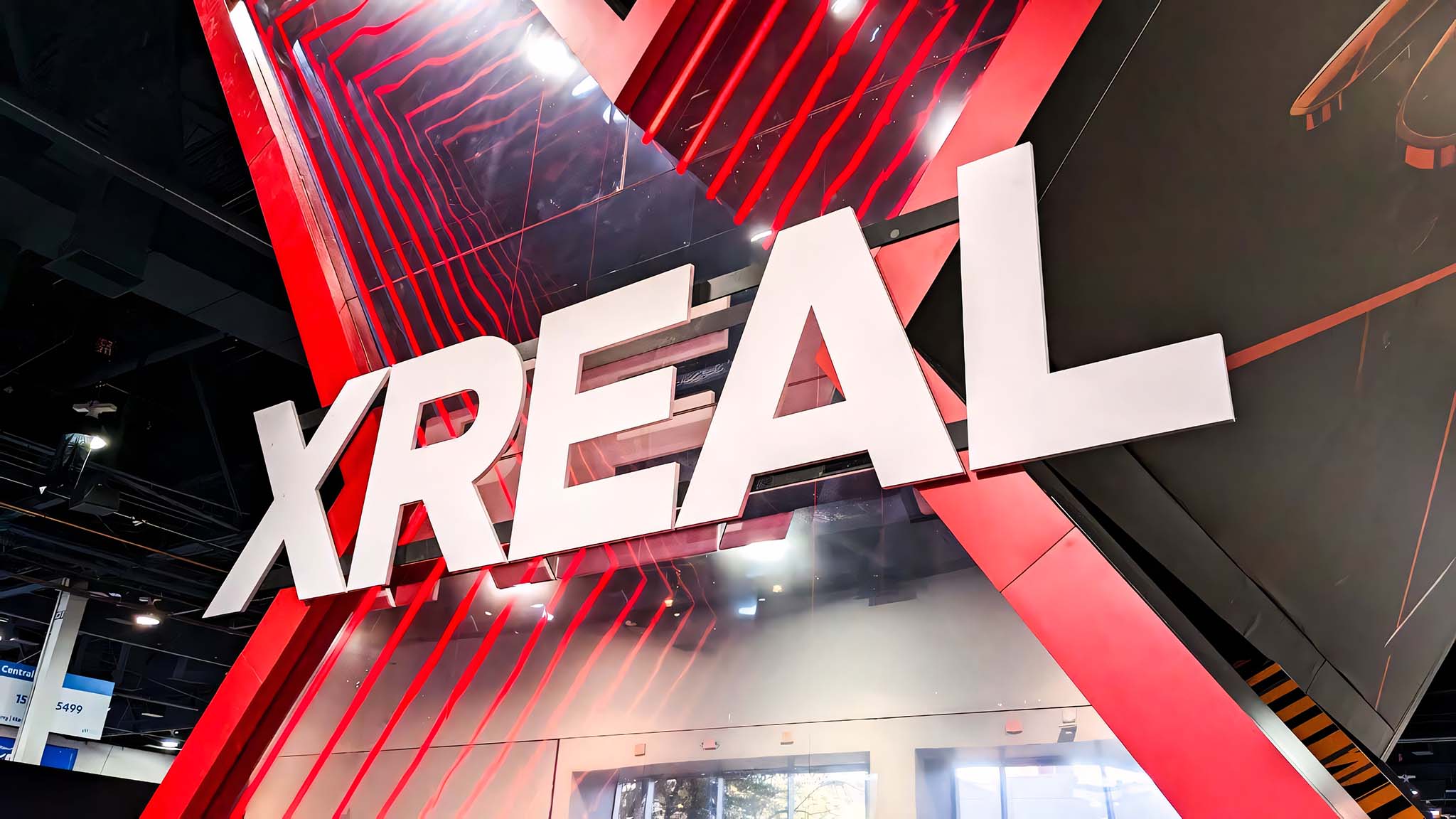 XREAL sign at CES 2024.