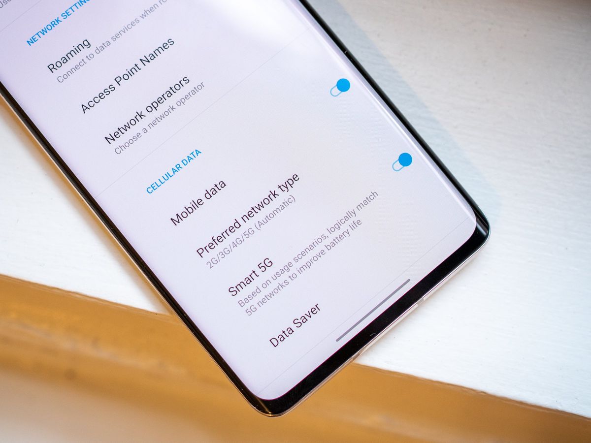 Oneplus 8 5G settings