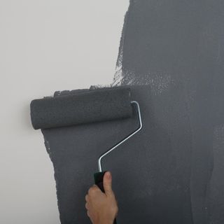 wall paint with paint roller