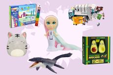 A collage of Amazon's favourite toys for Christmas 2022