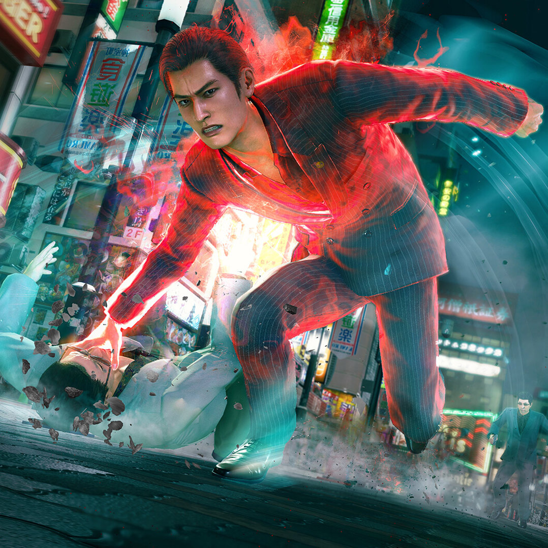 Yakuza 3 Dark Ties - Man in suit slamming another into the ground