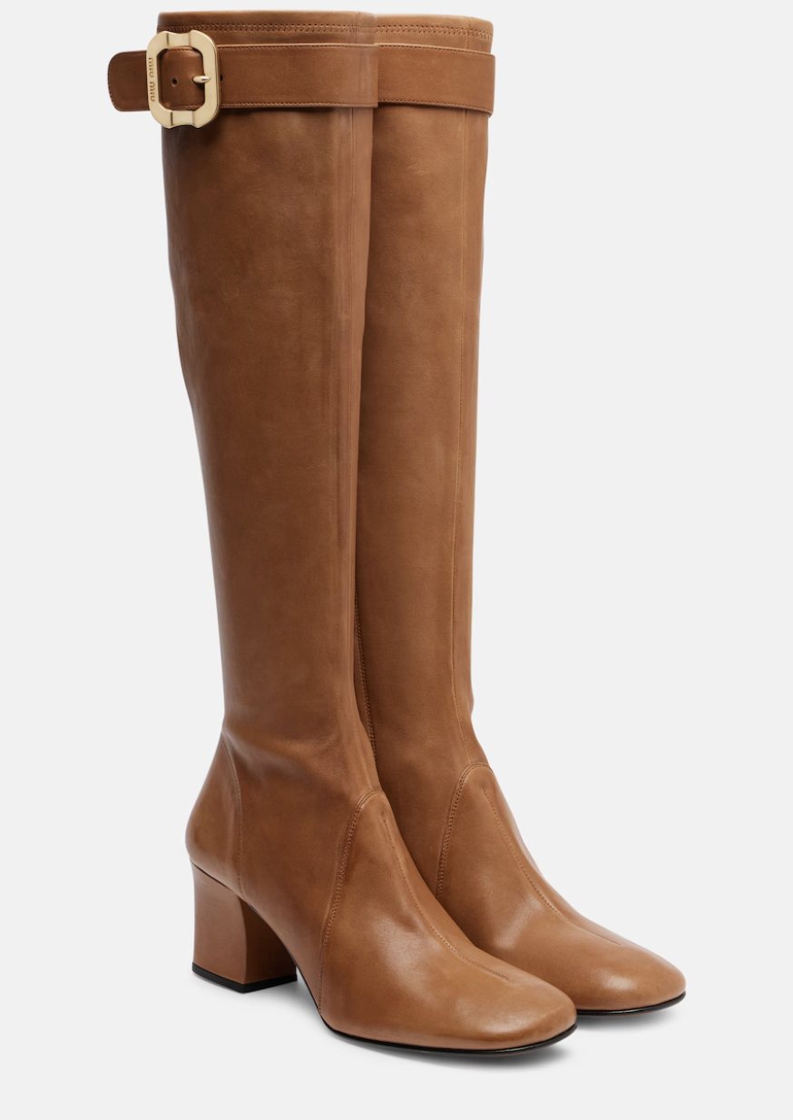 Miu Miu, Leather Knee-High Boots