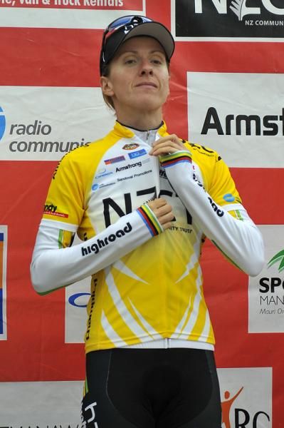 Judith Arndt (HTC Highroad) will wear the leader's yellow jersey going into stage2 of the NZCT Women&rsquo;s Tour of New Zealand.
