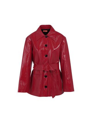 Beatrix Red Vinyl Jacket