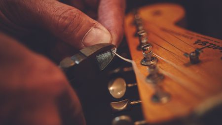 Changing guitar strings