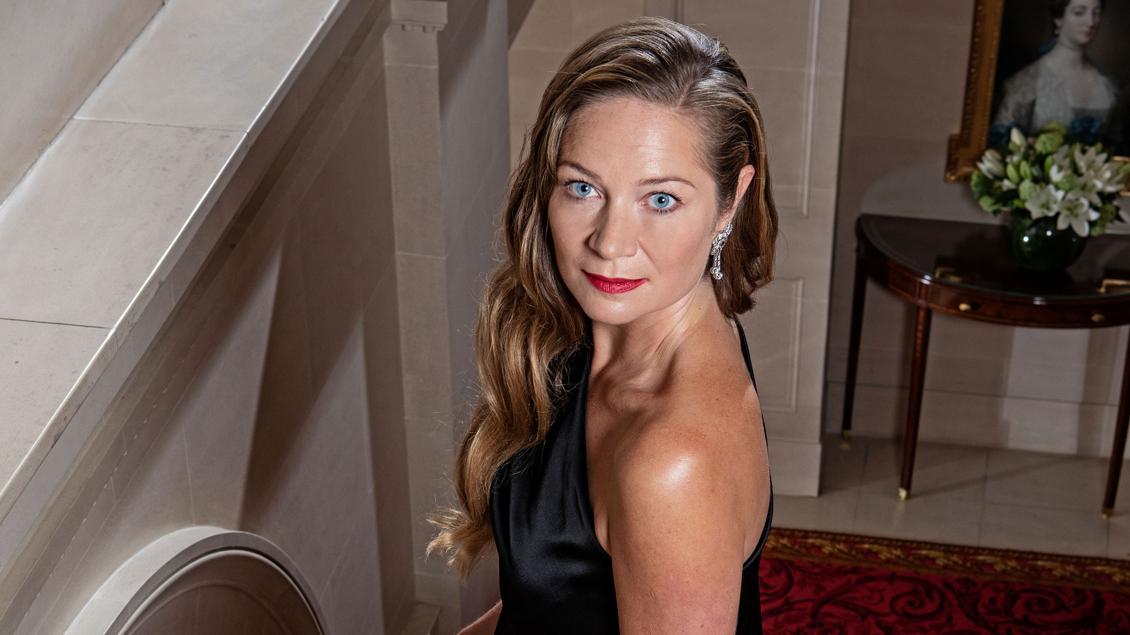 Jules Perowne photographed at the Lanesborough Hotel in London by Richard Cannon