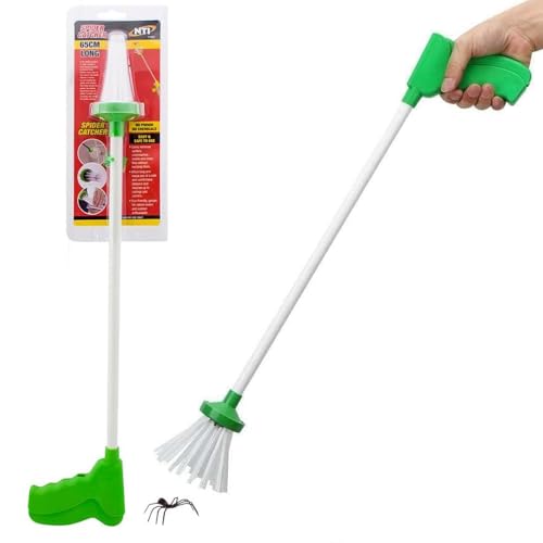 65cm Spider Catcher - Humane Insects Bugs Reach Home Grabber Trap Easy Indoor | Long With Handle | Safely Humanely Removes Spiders - Insects, Daddy Long Legs, Wasps, Bees and Moths