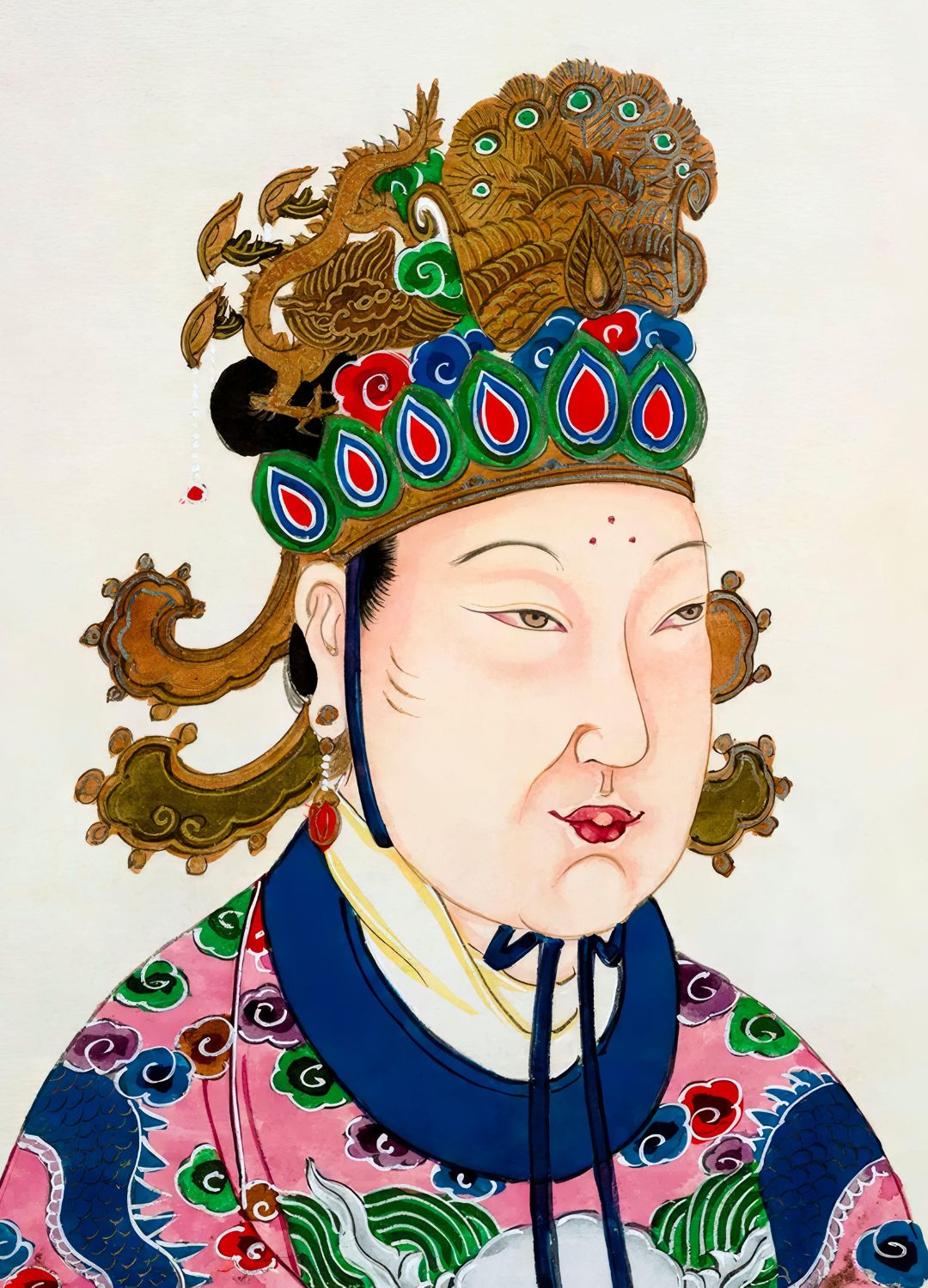 A colourful picture of Empress Wu Zetian