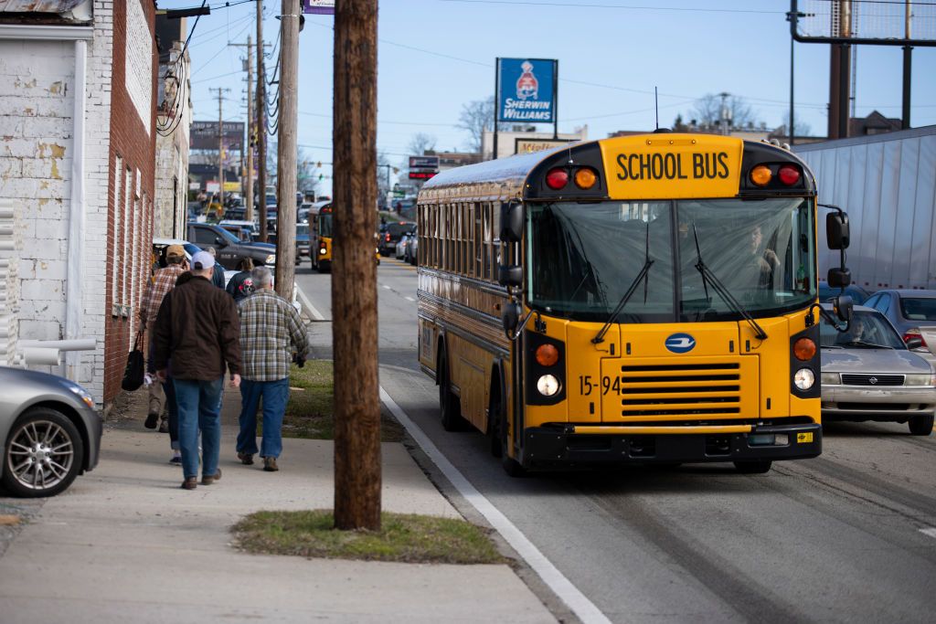 A school bus.