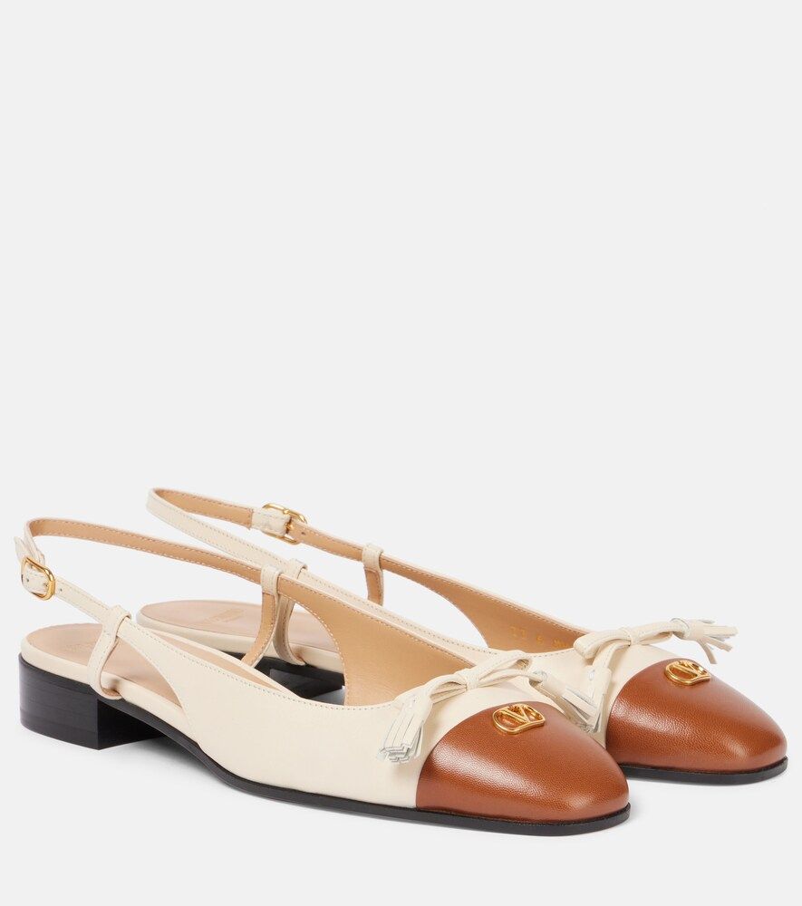 Valet Du Roi Leather Ballet Flats