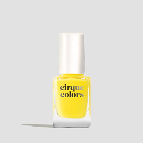 Cirque Colors Citron Jelly - Lemon Yellow Jelly Nail Polish - 0.37 Fl Oz (11 Ml) - Vegan & Cruelty-Free