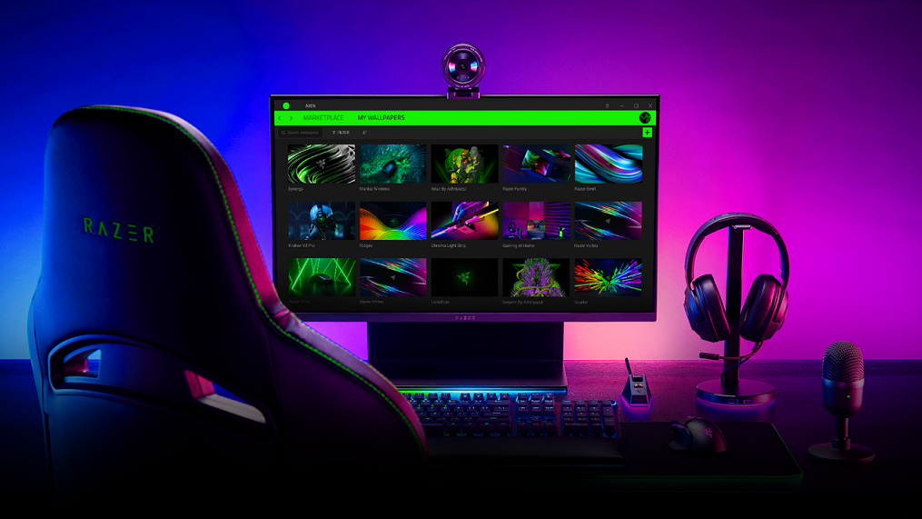 The new Razer Axon Wallpaper PC App syncs to your Chroma RGB - Ứng dụng hình nền Razer Axon mới cho PC: Hãy khám phá ứng dụng hình nền Razer Axon mới cho PC - với khả năng đồng bộ hóa với hệ thống màu sắc Chroma RGB của bạn. Với những hình nền độc đáo và sáng tạo, bạn sẽ luôn cảm thấy được tràn đầy năng lượng và hiệu quả khi làm việc. Hãy tải về ngay và trang trí cho máy tính của bạn với sự kết hợp tuyệt vời này!