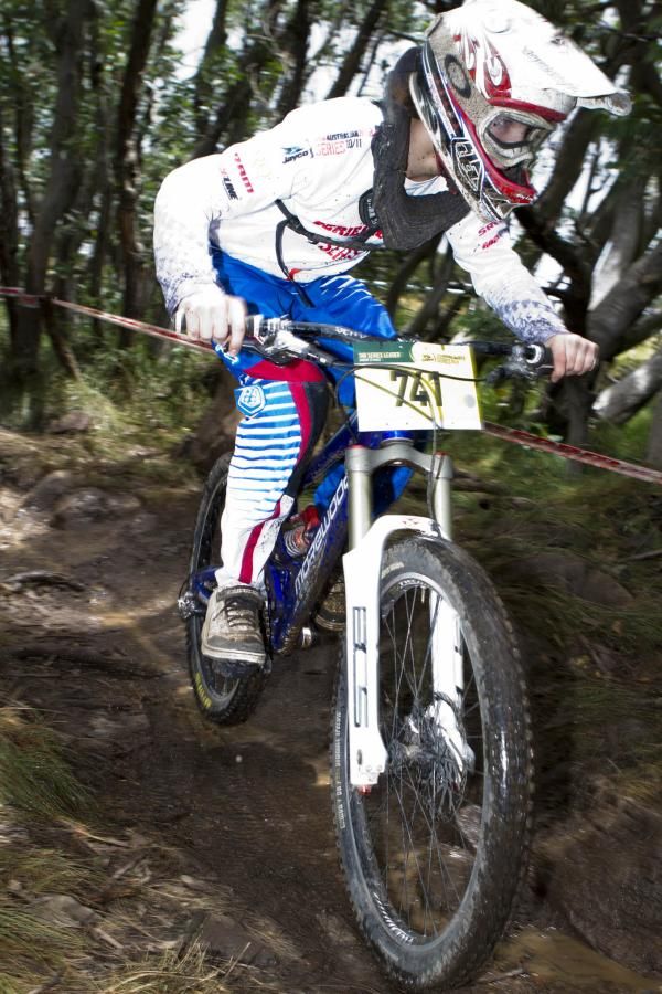 Under 15 racer Andrew Crimmins
