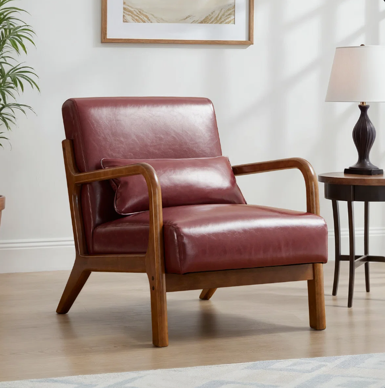 Bradley Faux Leather Armchair