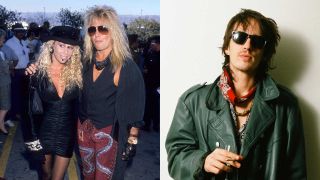 Sharise Ruddell and Vince Neil arrive at the MTV awards, and Izzy Stradlin 