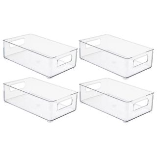 Clear acrylic storage bins