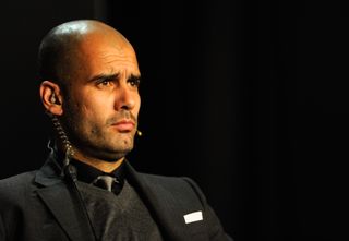 Pep Guardiola at the FIFA Ballon d'Or ceremony in January 2011.