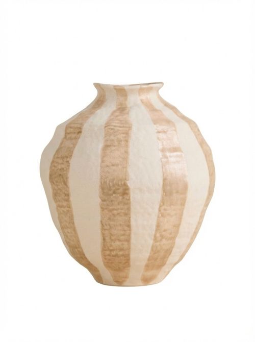 Striped Ceramic Vase