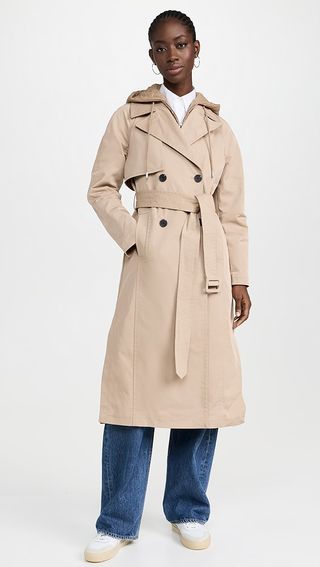 Avec Les Filles Belted Trench Coast