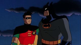 Loren Lester as Robin and Kevin Conroy as Batman on Batman: The Animated Series