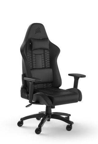 The Corsair TC100 Relaxed gaming chair on a white background