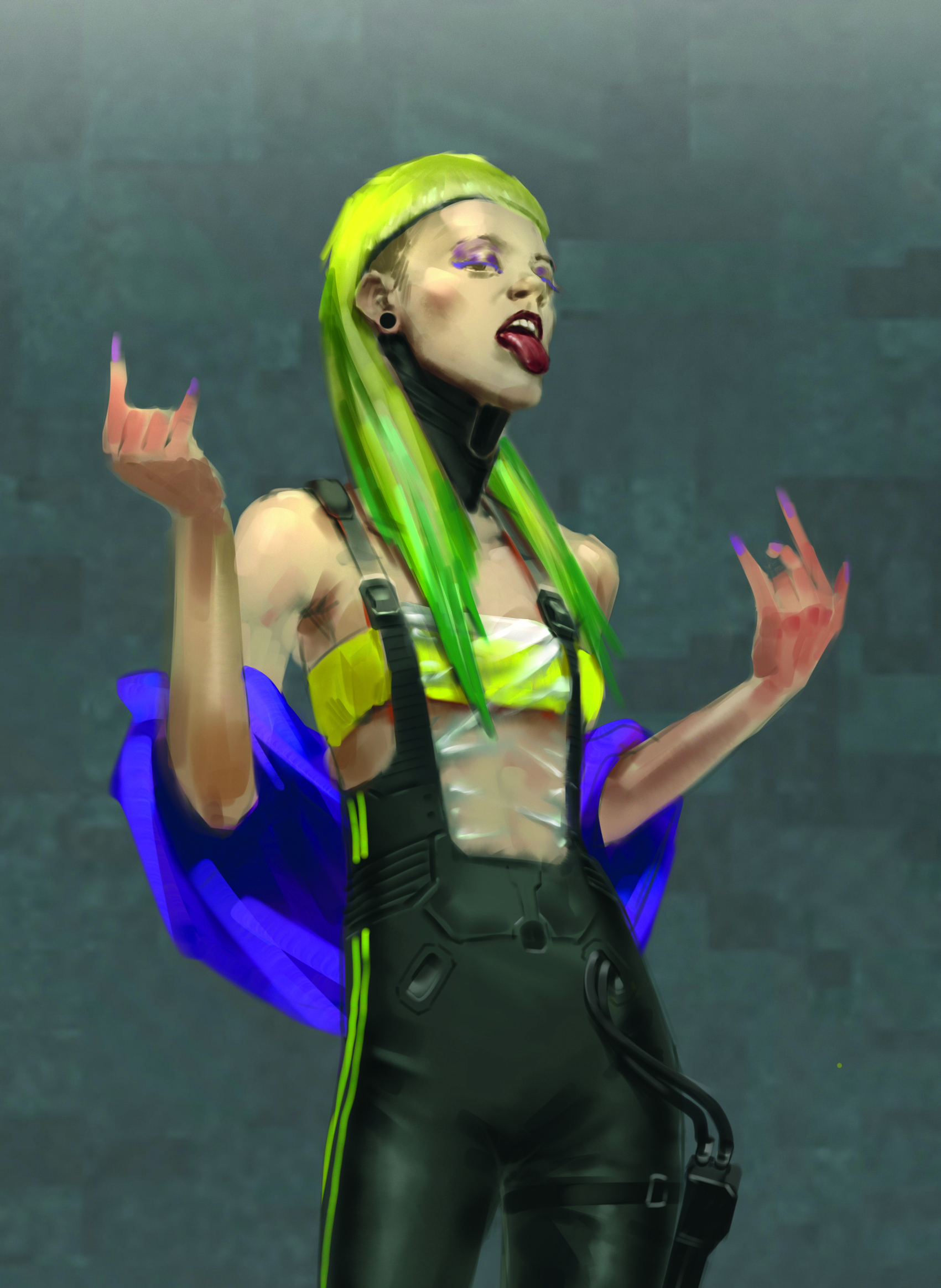 A digital art character