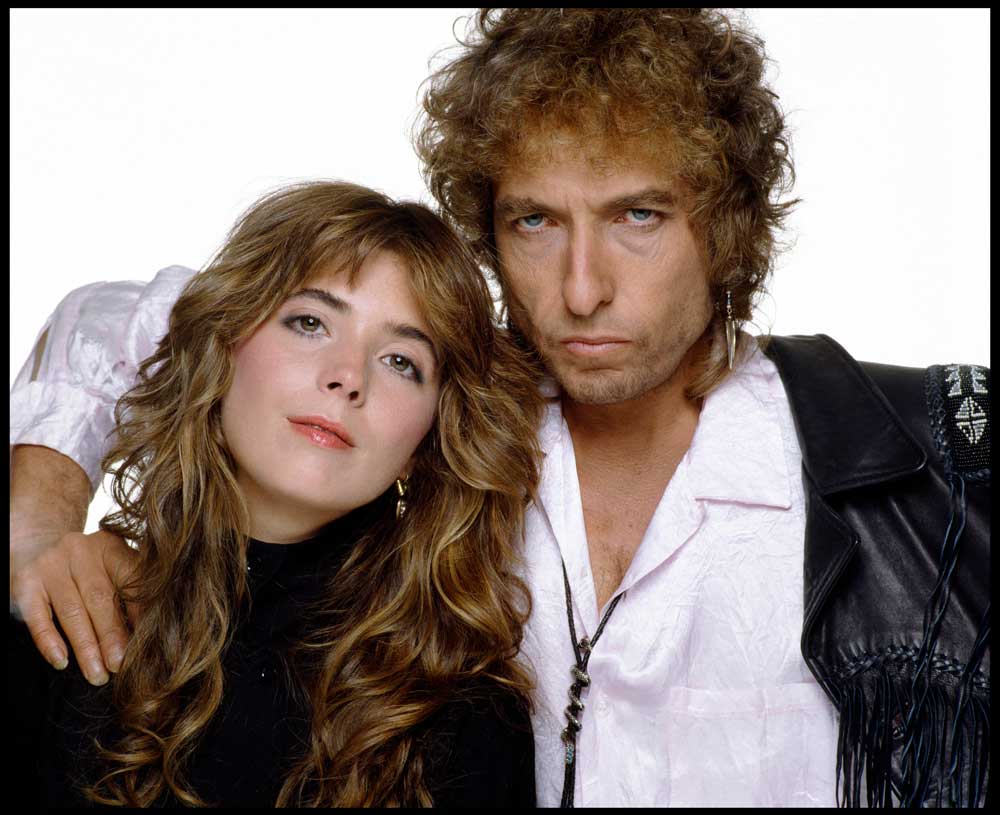 Fiona and Bob Dylan (Hearts Of Fire publicity photo)
