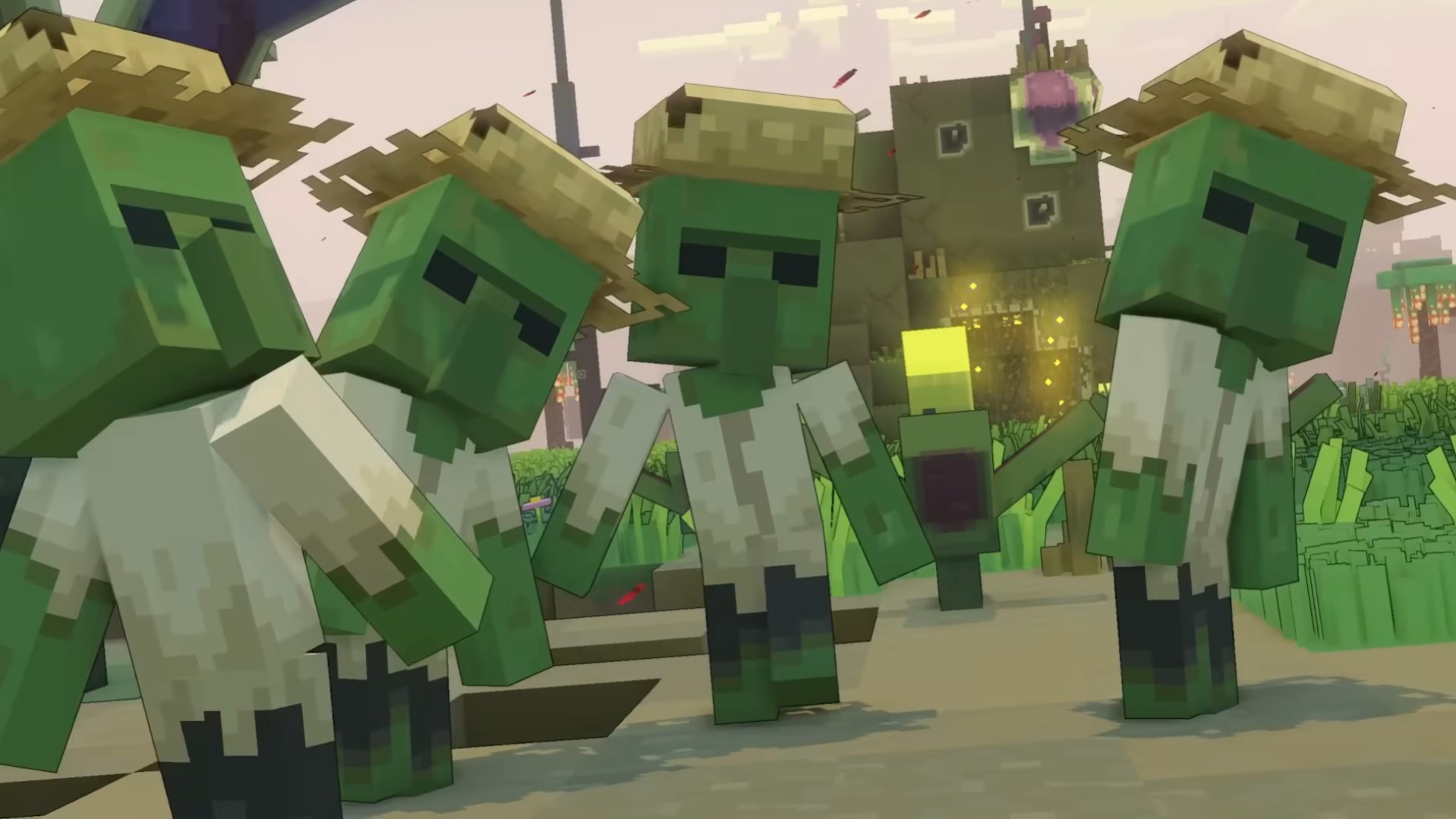 Minecraft if there were Creeper Boss Mobs 
