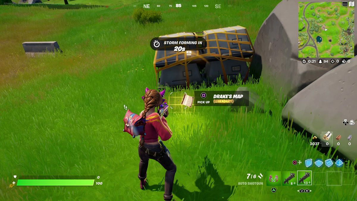 Where to find Fortnite Drake's Map and collect treasure GamesRadar+