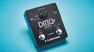 A TC Electronic Ditto X2 on a blue background