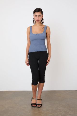 Deba tank top, denim blue