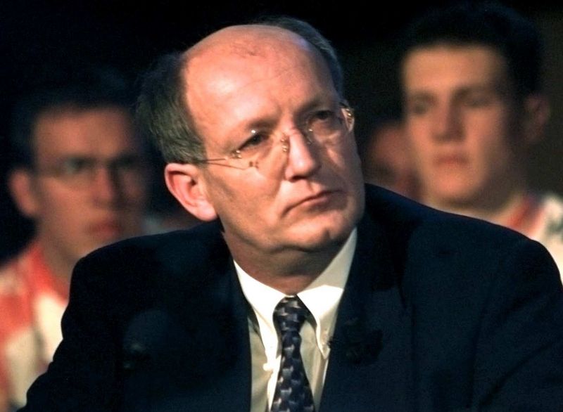 Jan Raas at the 1999 Rabobank team presentation