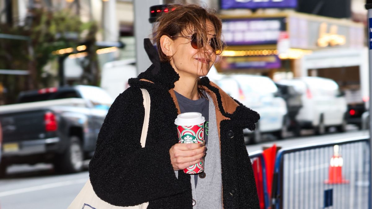 Katie Holmes Pulls Off Daytime Pajama Dressing With Help From Her Timeless Gucci Loafers