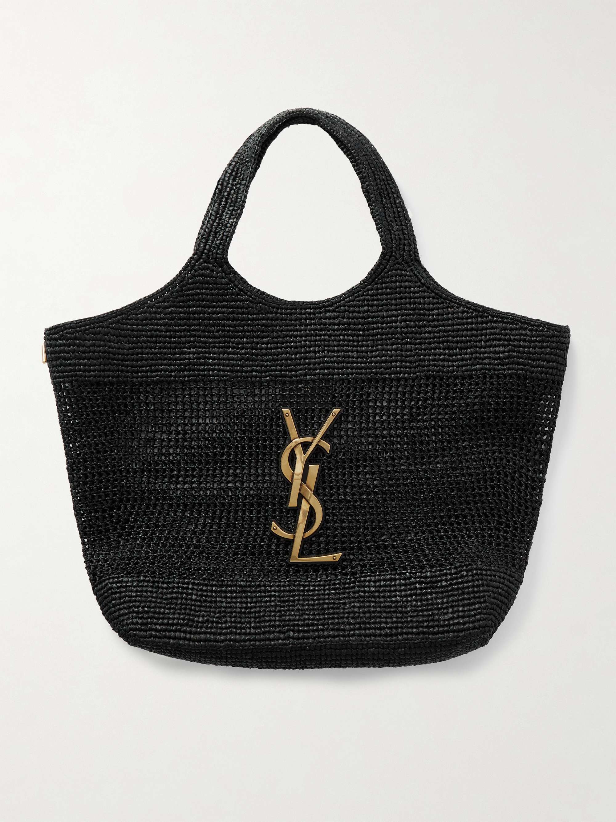 Icare Maxi Embellished Raffia Tote